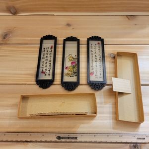 Vintage Chinese Painting on Glass